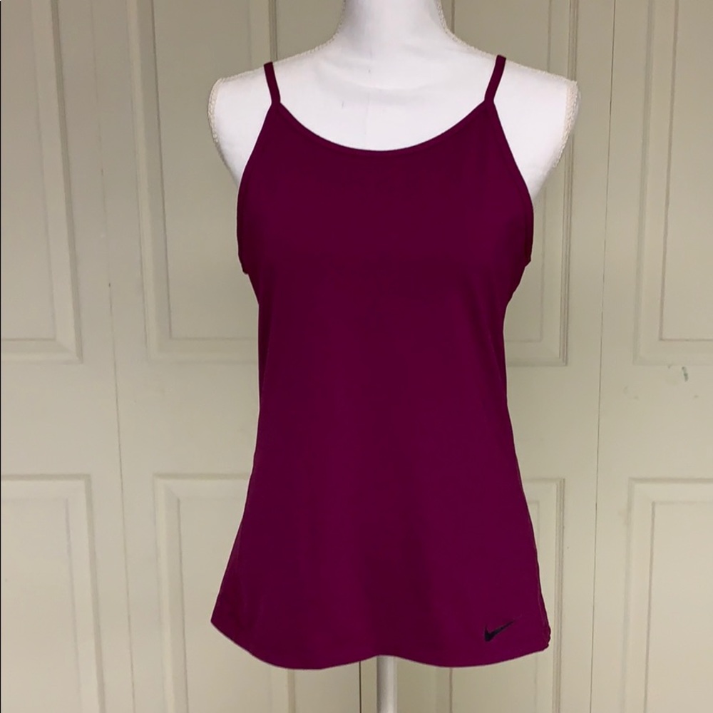 NWOT Nike dri fit tank medium plum color